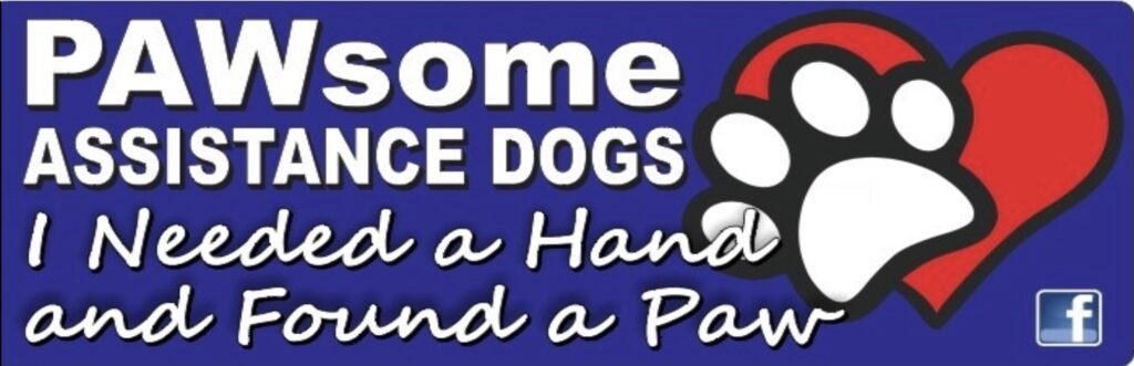 pawsome-assistance dogs logo